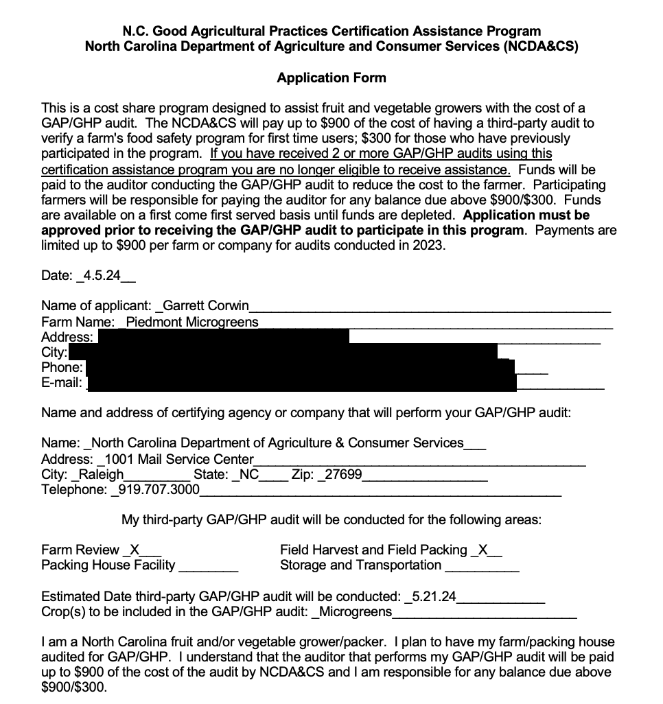 Audit Reimbursement Form