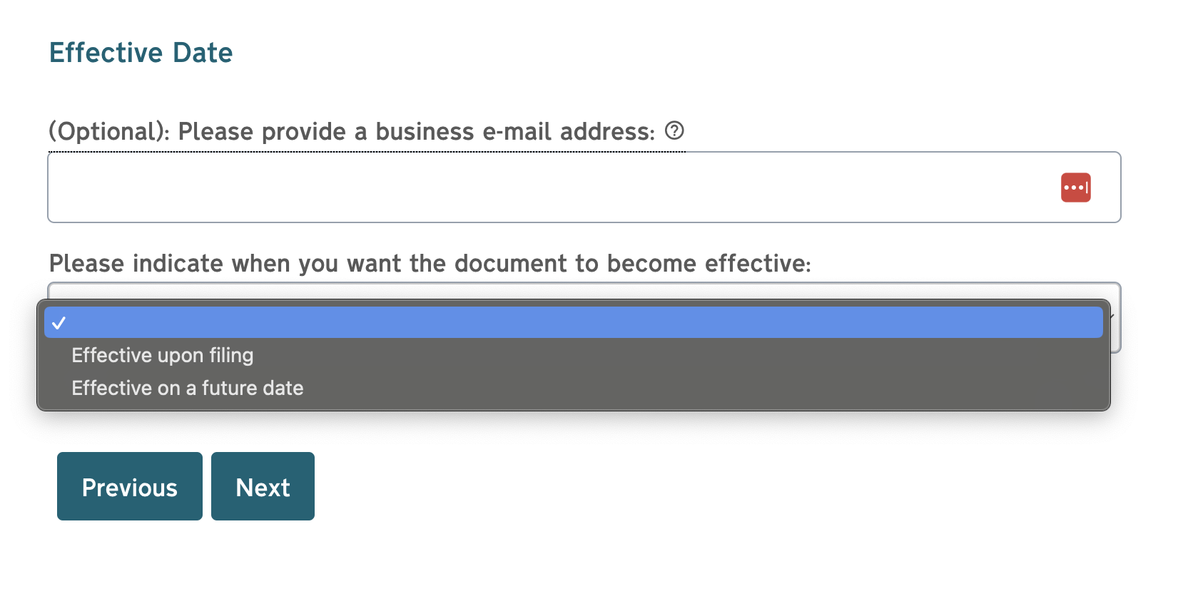 Pick the Effective Date for Entity Formation